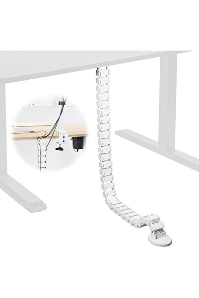 The Bros مجموعة إدارة الكابلات للمكتب - منظم أسلاك قابل للتعديل، حامل كابلات ...