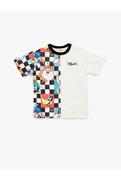 Koton Tricou cu licență Looney Tunes cu imprimeu cu mânecă scurtă supradimens...