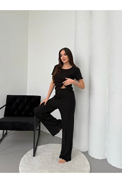 Sohadid Pure 100% Cotton Short-Sleeve Women's Sleepwear Lounge Set