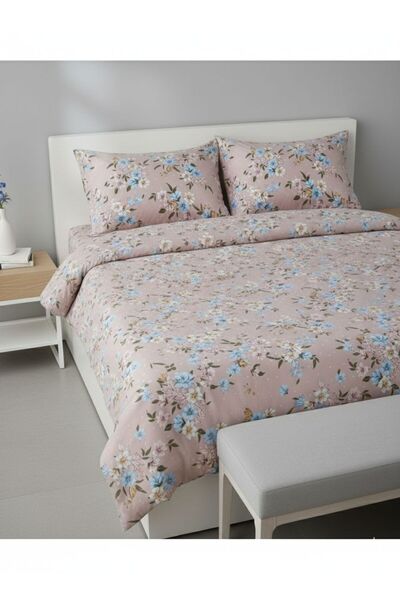 NİĞTEX Single Floral Duvet Cover Set - Without Sheets