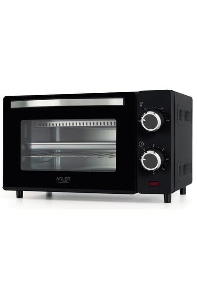 adler Set cuptor electric cu grătar, 9L, temporizator, tavă și mâner, 650W, 2...