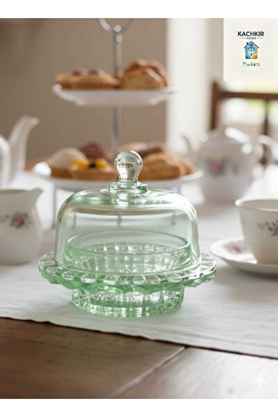 KACHKIRHOME Cam Lokumluk Şekerlik Kahve Yanı Sunumluk Hediyelik Dekorasyon El...
