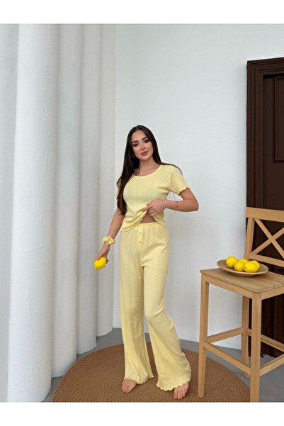 Sohadid Pure 100% Cotton Short-Sleeve Women's Sleepwear Lounge Set