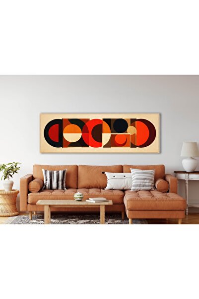 woodhomeworks Tek Parça Gerçek Ahşap Yatay Panorama Çerçeveli Tablo