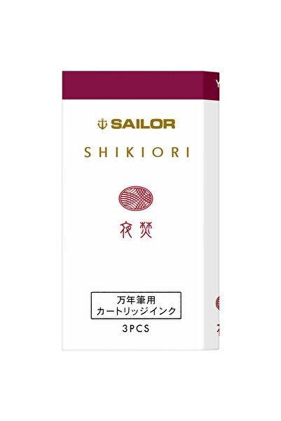 Sailor Shikiori Summer Yodaki Bordeaux Ink Cartridges – Set of 3