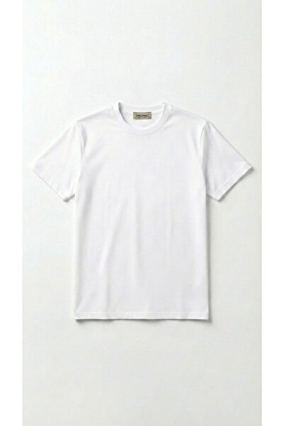 HOXİE Unisex Solid Color Crew Neck Basic T-Shirt