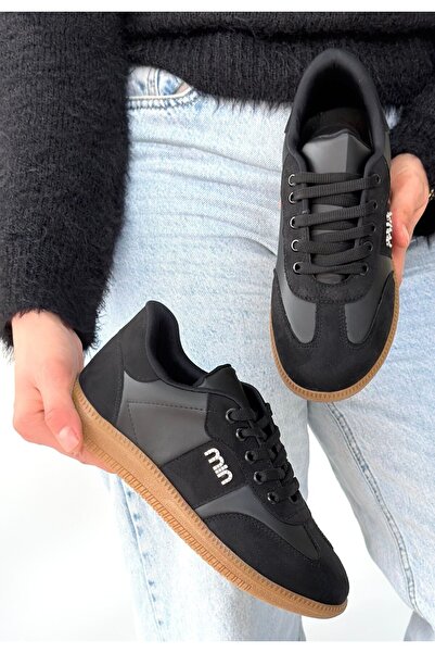 Zerenyus ZRNE-005 Premium Μαύρα Casual Γυναικεία Αθλητικά Παπούτσια με Κορδόνια