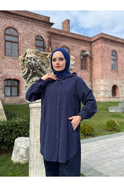 vikitekno Women's Premium Quality Tencel Fabric Hooded Tunic