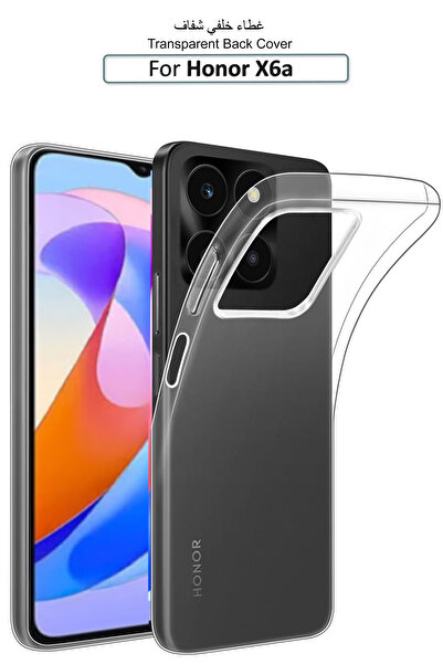 Generic Honor X6a / X6a Plus - Transparent Silicone Protective Back Case Cover