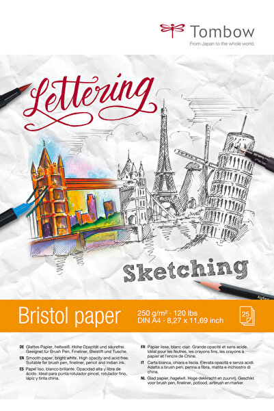 Tombow Χαρτί γραφικών A4, 25 φύλλα, 250 g/m²