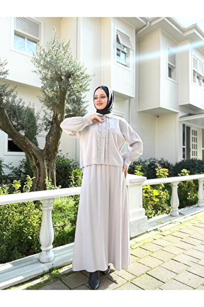 vikitekno Women's Ruffled Cupra Set