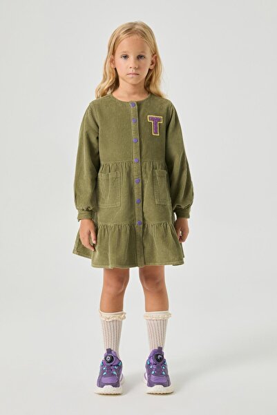 Tyess Girl Green Dress