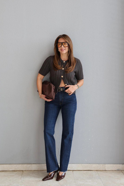 Purple by Banu Navy Blue Jean Trousers