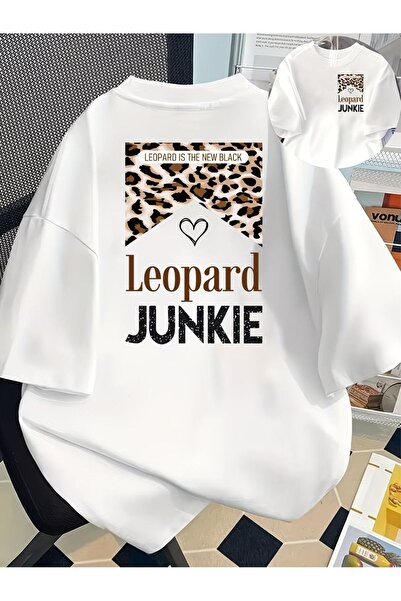 LELVANİ Leopard Is the New Black Yazi Printed Tshirt
