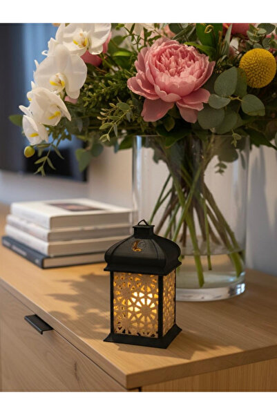 Lunera Accessories Ramazan Özel Geometrik Desenli LED Tealight Mumluk – Dekor...