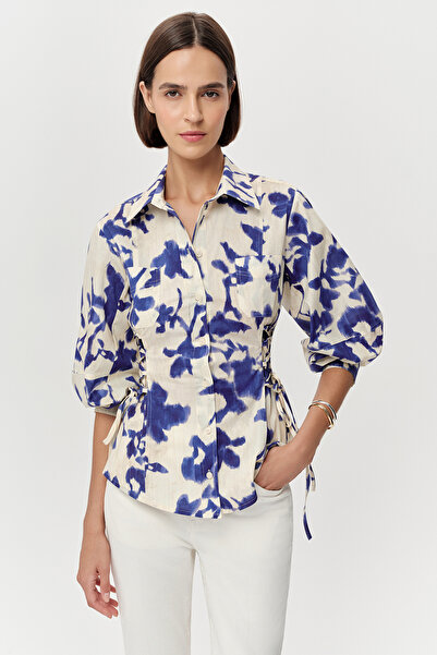 Exquise Shirt Collar Balloon Sleeves Regular Fit Shirt