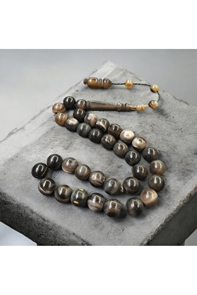 İnan Tesbih Natural Buffalo Horn Globe Cut Prayer Beads