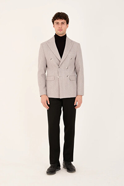 The Tailor Classics Erkek Kruvaze Kaşe Ceket Klasik Dış Giyim