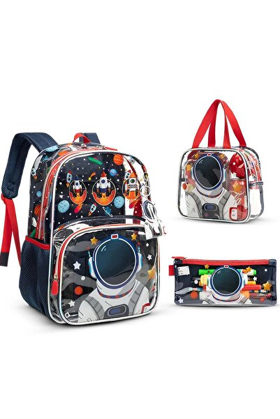 BAYBEE Astro Space 3 in 1 Kids School Bag Set for Kids | Printed School Backp...