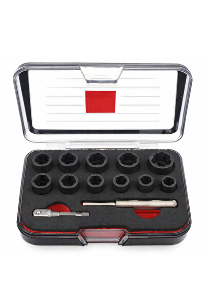 CETA FORM 3/8 Twist Lokma Seti Hasarlı Cıvata ve Somun Sökme 11 Parça