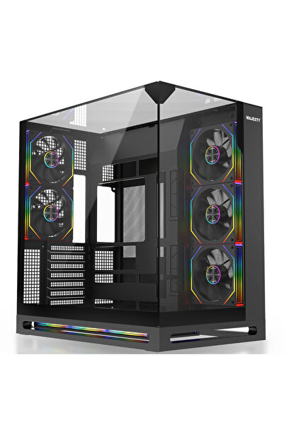 majesty FALCON X Mid-Tower PC Case | 8 ARGB Fans | Tempered Glass | ATX | Typ...
