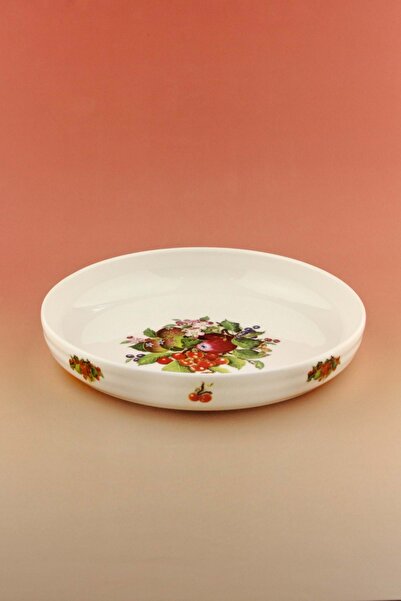 Bursa Porselen Dekor Fruit büyük boy porselen salata kasesi