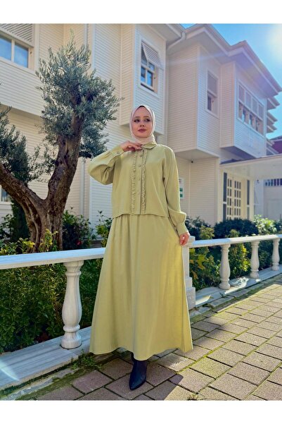 vikitekno Women's Ruffled Cupra Set