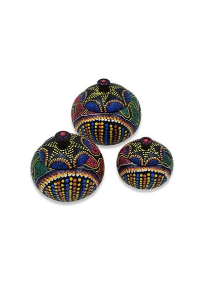SultanofAura صندوق توابل مزخرف متعدد الأغراض مكون من 3 قطع