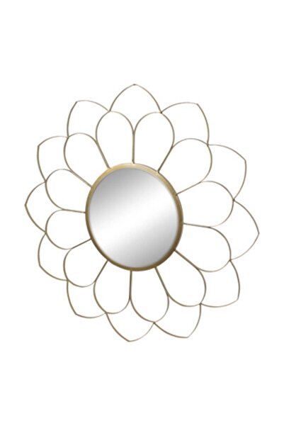 Sagebrook Home METAL 33" FLOWER MIRROR, GOLD WB