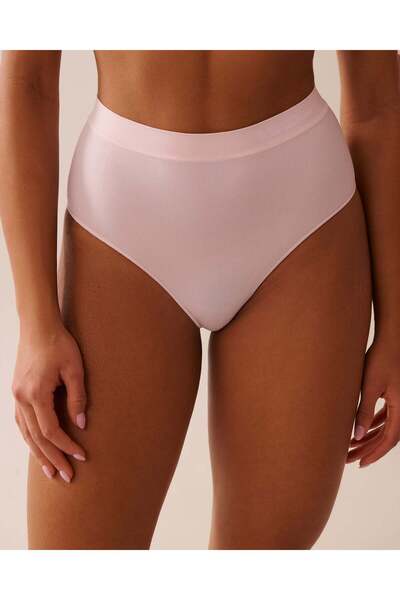 La Vie en Rose بيكيني داخلي بخصر عالٍ من القماش بدون درزات