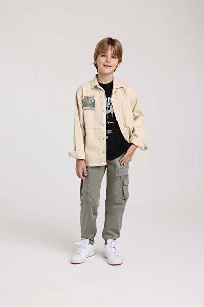 Escabel Dečija majica Snoopy Back Štampano Tkano 4-14 godina zelena