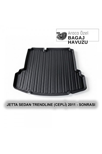 ELORCAR JETTA SEDAN TRENDLINE (CEPLİ) 2011 - SONRASI 3D BAGAJ HAVUZU