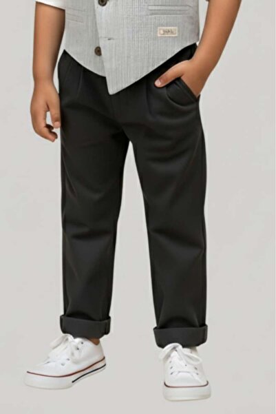 Alesaei-mondo tondo (Boys' Essential Fit Fabric Trousers 4158-)
