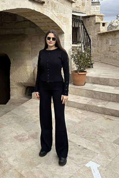 Sorridi Snap Closure Knitwear Double Set