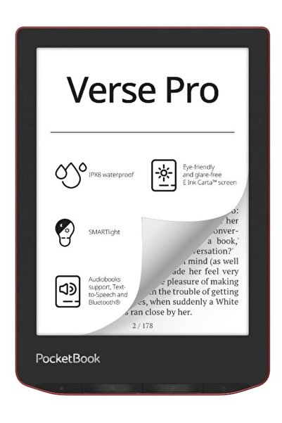pocketbook 6" E Ink eReader Verse Pro by PocketBook, 16GB, SMARTlight, WiFi, ...