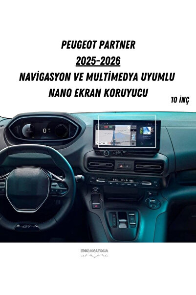 UniqAnatolia Peugeot Partner 2025-2026 Navigation and Multimedia Compatible N...
