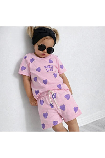 Soft kids Devojčino srce Gornji i donji deo Set od 2 100% pamuk