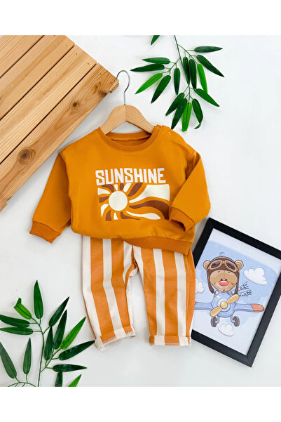 hümabebe Sunshine Print Detailed Seasonal 2-Piece Baby Set