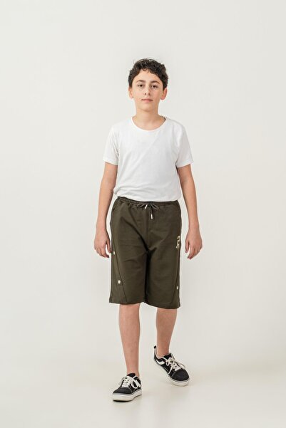 Mışıl Kids West Coast Printed Side Snap Fastener Boys' Shorts