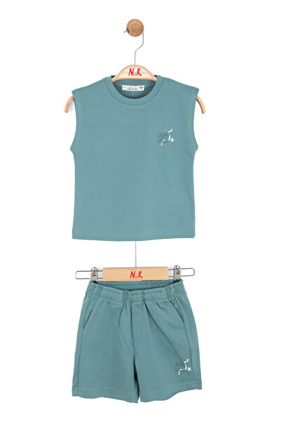 NK Baby Boy Jump Shorts Set 1-4 Years Green