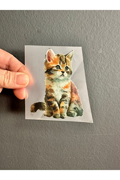 Gönülden Tasarım Imprimare prin transfer termic cu pisici, 9x8 cm