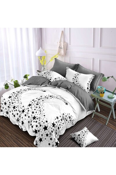 Pucioasa Double Duvet Cover Set , sulphurous, satin Cotton , 6 pieces