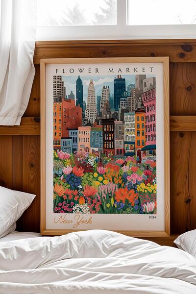 Saturn Tablou înrămat New York America, decor estetic de perete pentru iubito...