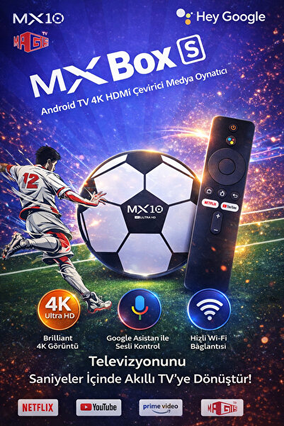 MO DOU Android TV Box 4K Ultra HD Akıllı TV Kutusu Wi-Fi Medya Oynatıcı Googl...