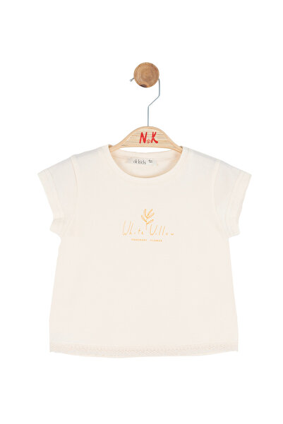 NK Baby Girl Fragranttshirt 1-4 Years Old Cream