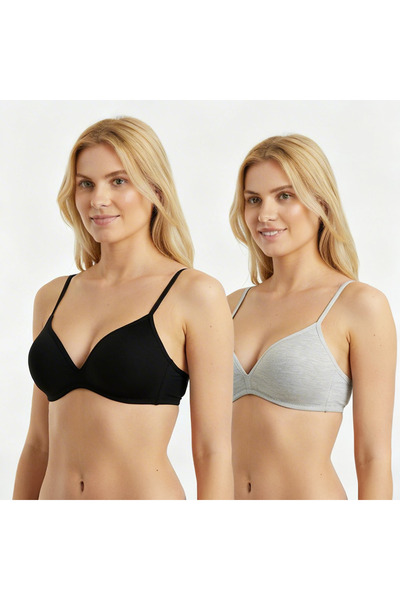 BONBON Women's Non-Wired Non-Padded 2-Pack My First Bra Bb2321