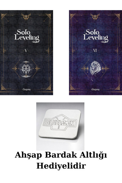 Komikşeyler Yayıncılık Solo Leveling Novel Cilt 5-6 (2Kitap Ahşap Bardak Altl...