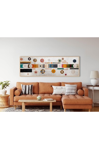 woodhomeworks Tek Parça Gerçek Ahşap Yatay Panorama Çerçeveli Tablo