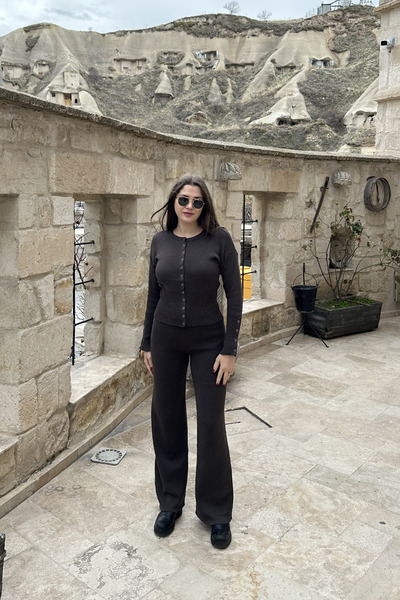 Sorridi Snap Closure Knitwear Double Set