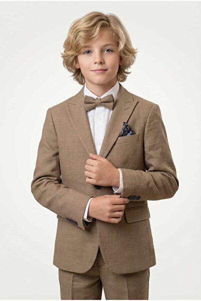 SIRRI Boys' Linen Suit 3-14 Years |   4 Pieces